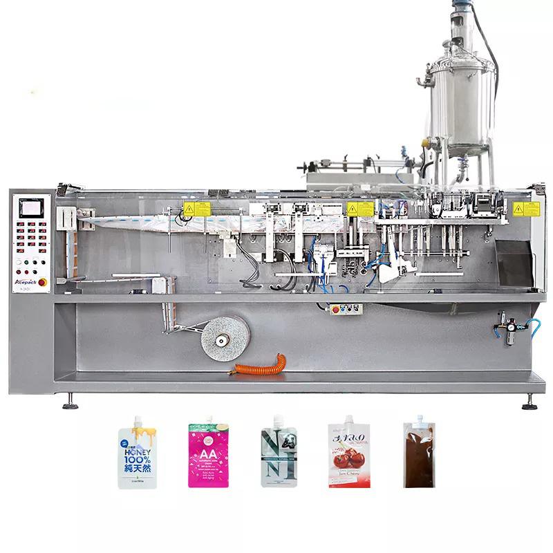 스파우트 플랫 파우치 수평 포장기